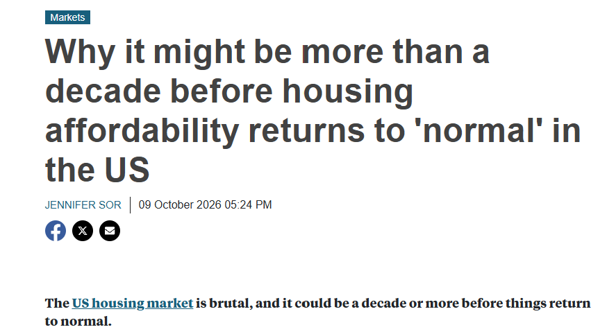 Business Insider: affordability may take more than a decade to return
